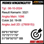 PREDIKSI TOGEL HKLOTTO JOSTOTO