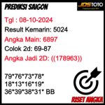 PREDIKSI TOGEL SAIGON JOSTOTO