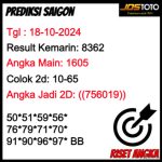 PREDIKSI TOGEL SAIGON JOSTOTO