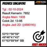 PREDIKSI TOGEL SGP JOSTOTO