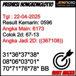 PREDIKSI TOGEL HKLOTTO JOSTOTO HARI INI 22 APRIL 2025 