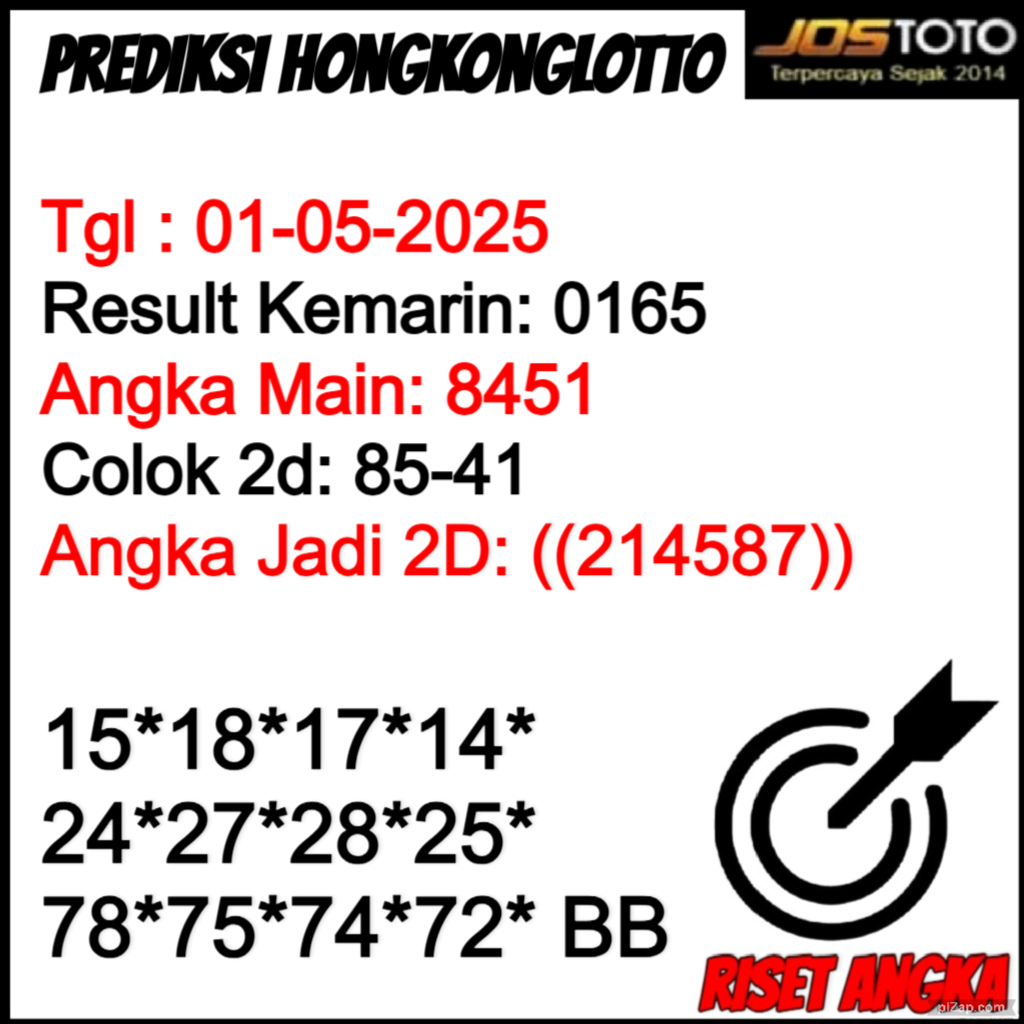 PREDIKSI TOGEL HKLOTTO JOSTOTO