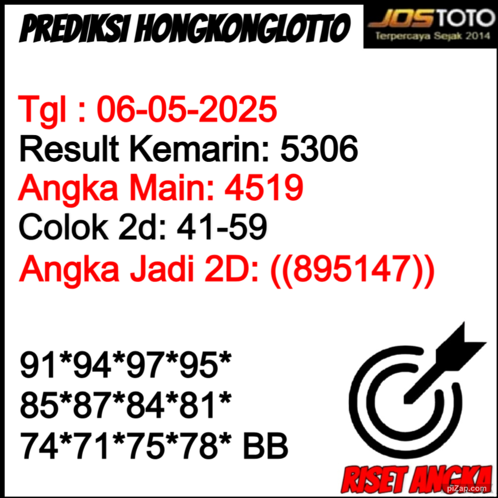 PREDIKSI TOGEL HKLOTTO JOSTOTO