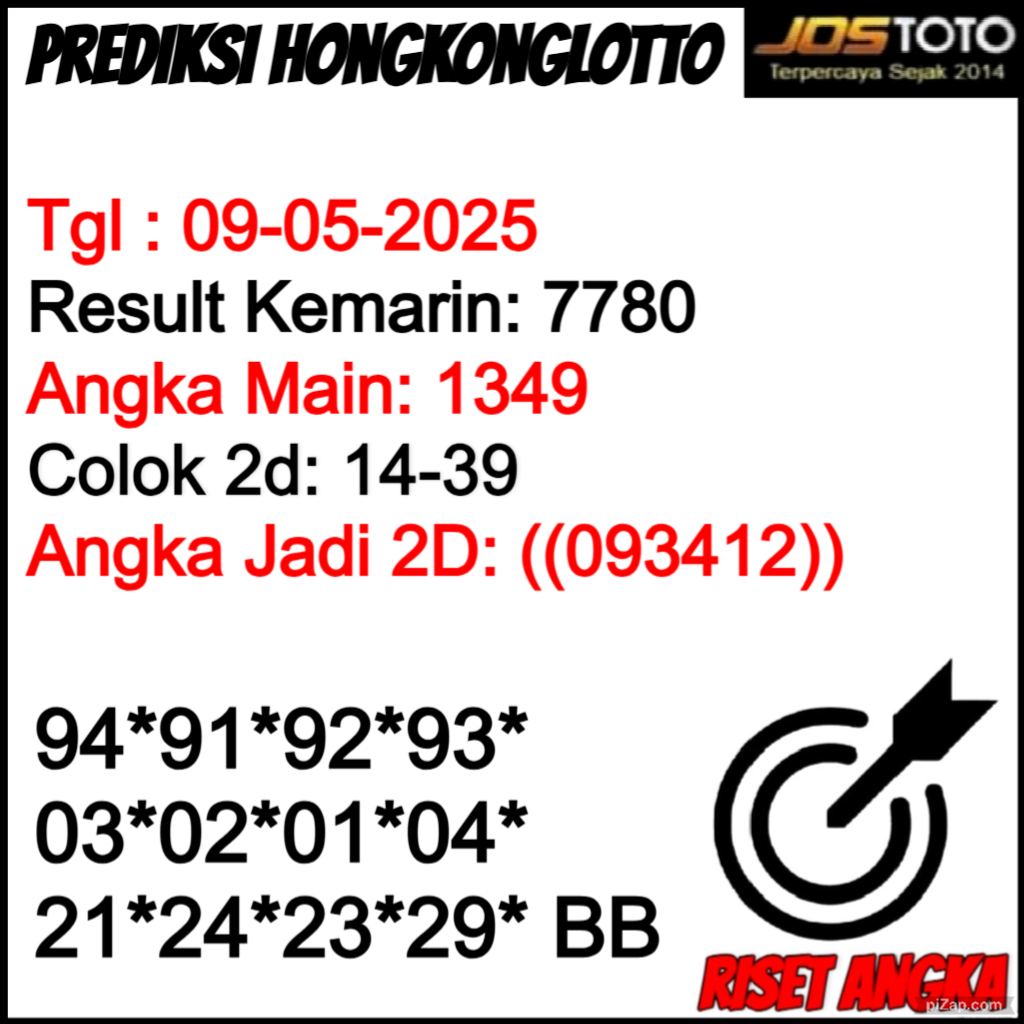 PREDIKSI TOGEL HKLOTTO JOSTOTO