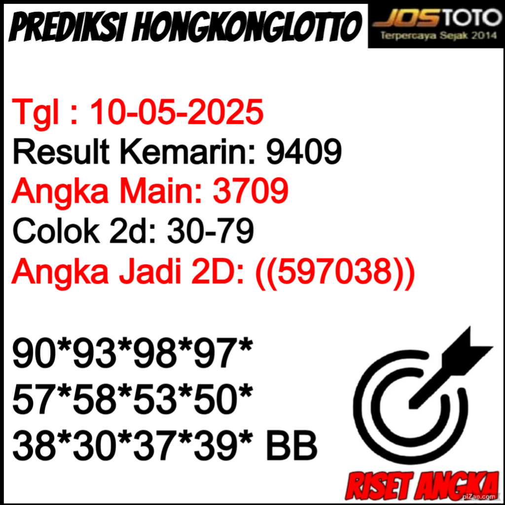 PREDIKSI TOGEL HKLOTTO JOSTOTO