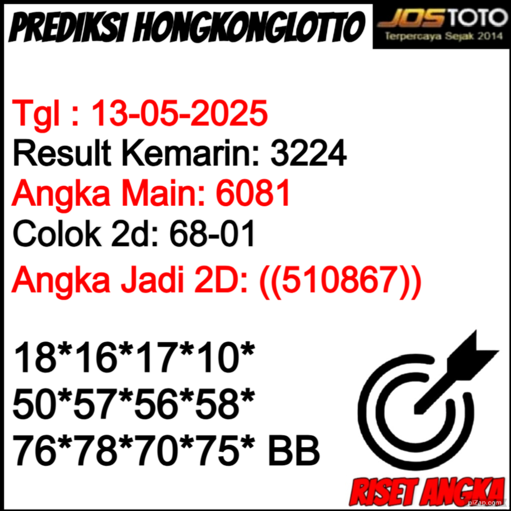 PREDIKSI TOGEL HKLOTTO JOSTOTO