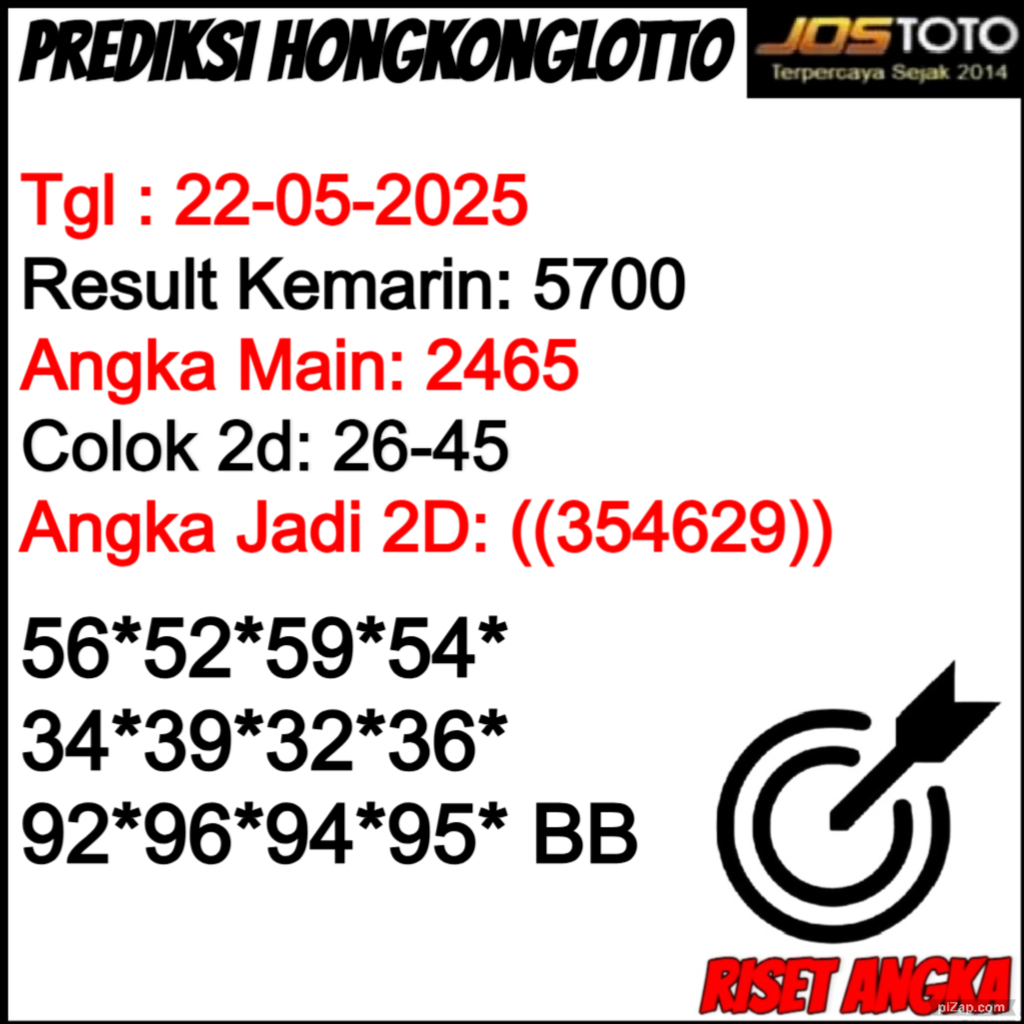 PREDIKSI TOGEL HKLOTTO JOSTOTO