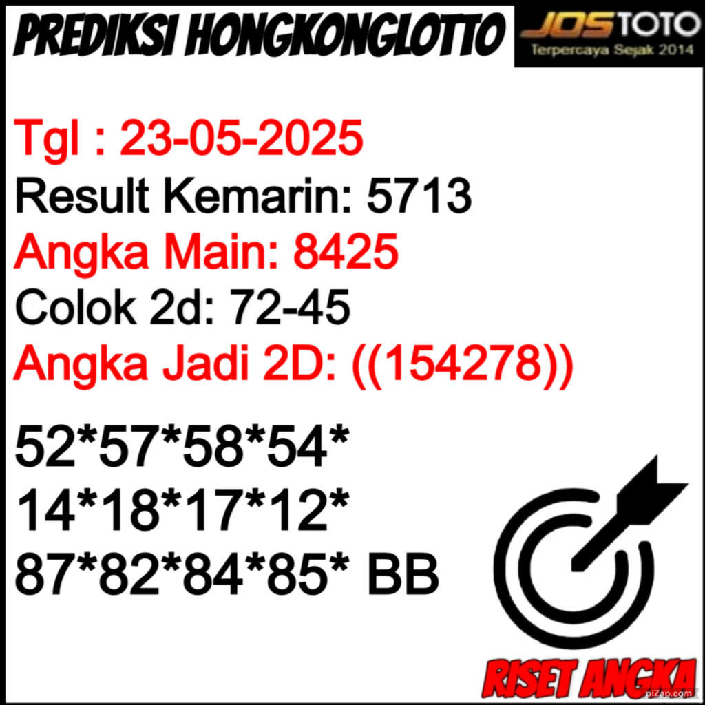 PREDIKSI TOGEL HKLOTTO JOSTOTO
