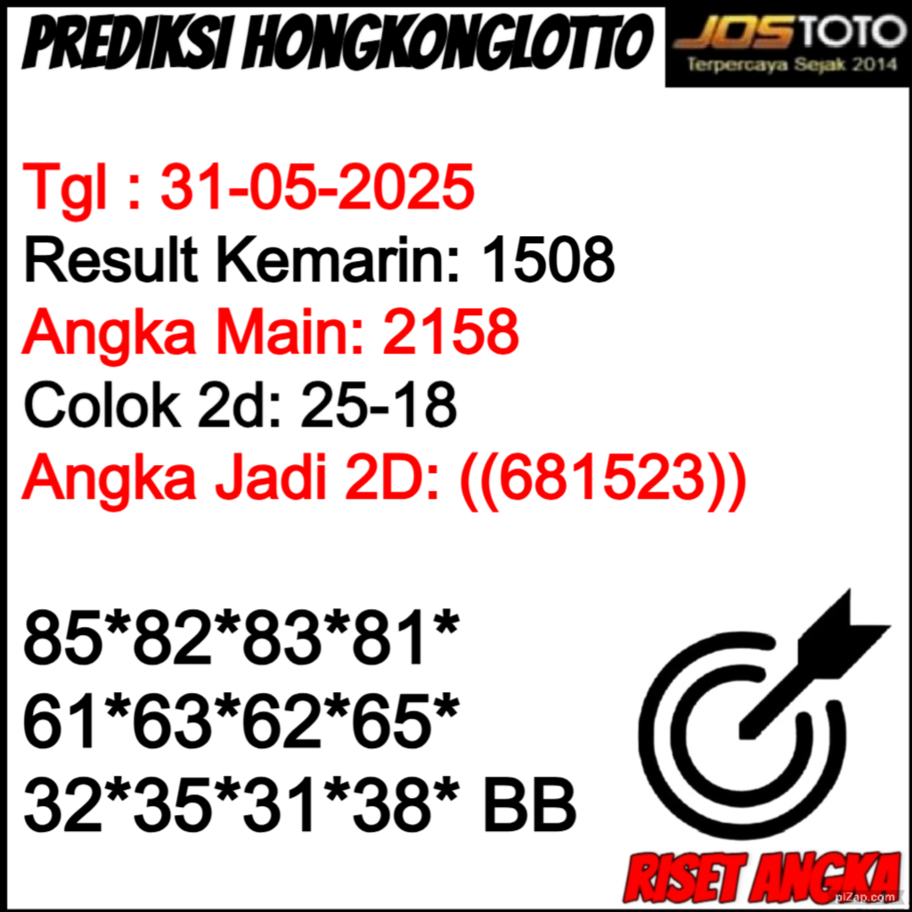 PREDIKSI TOGEL HKLOTTO JOSTOTO