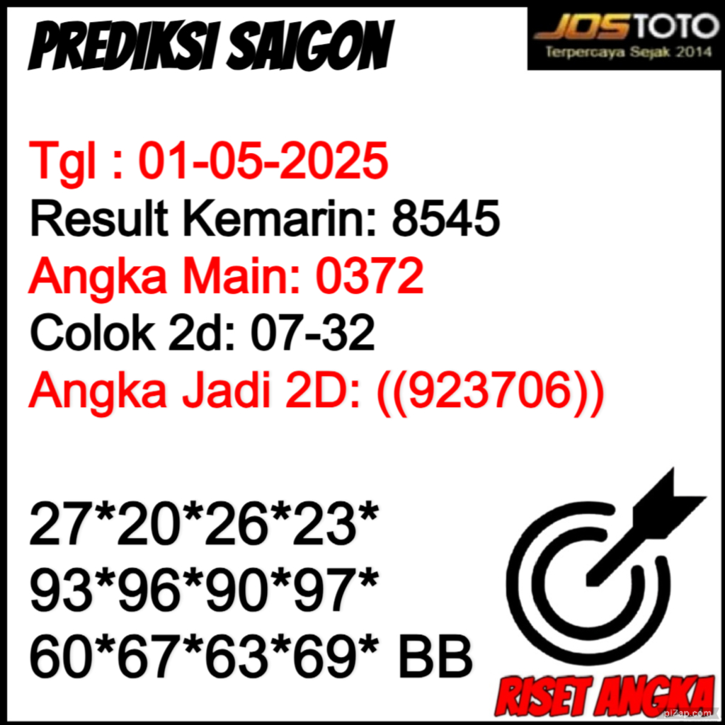 PREDIKSI TOGEL SAIGON JOSTOTO