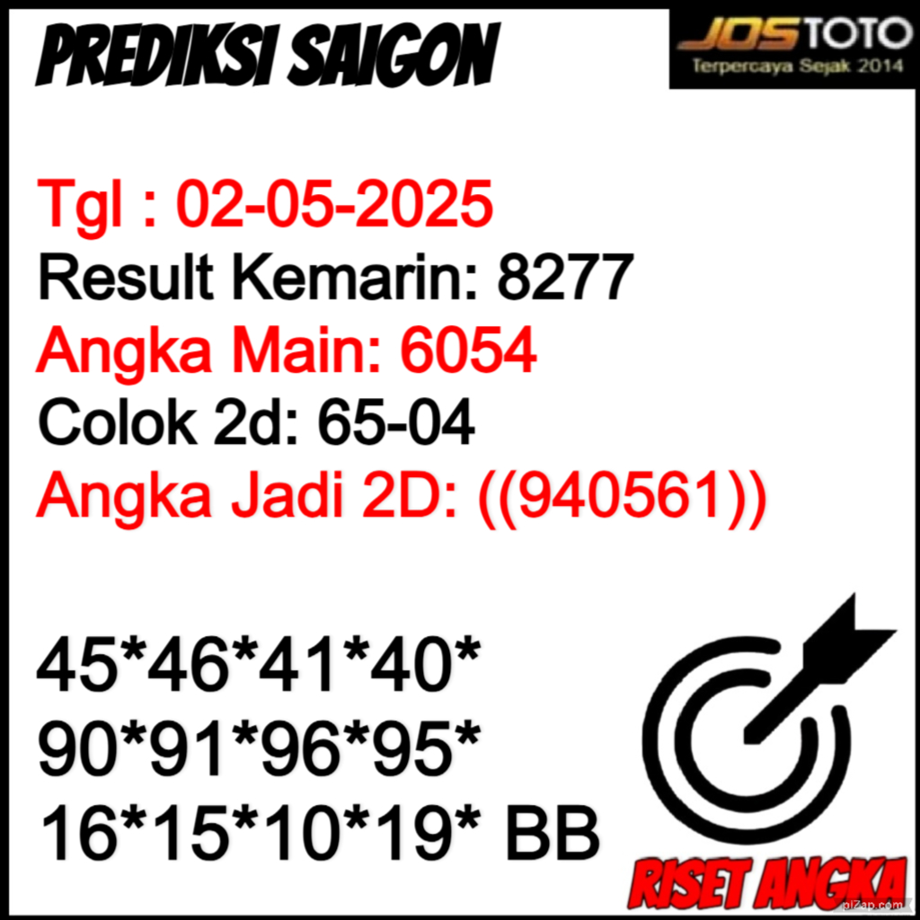 PREDIKSI TOGEL SAIGON JOSTOTO