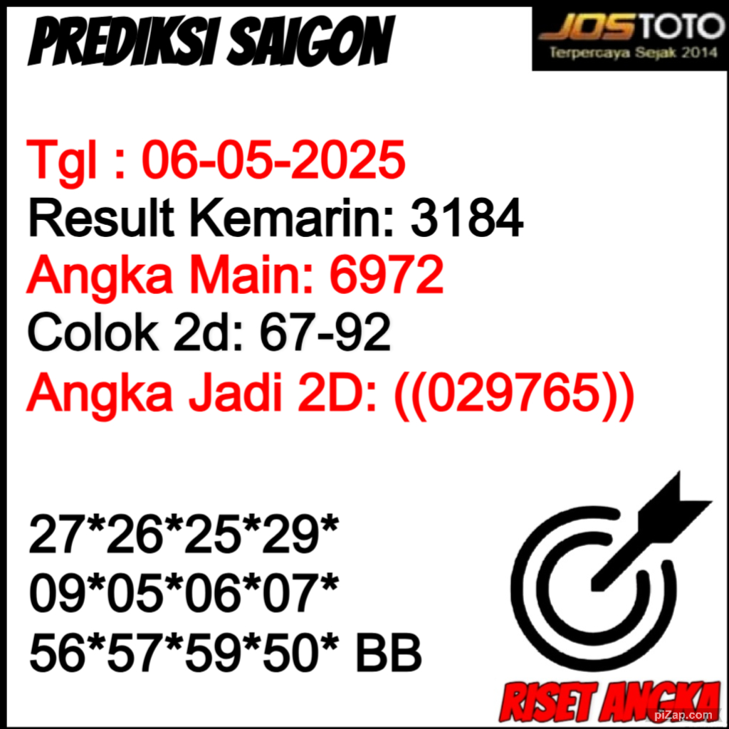 PREDIKSI TOGEL SAIGON JOSTOTO