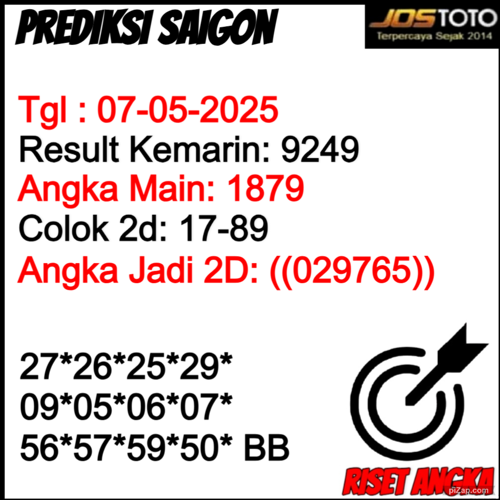 PREDIKSI TOGEL SAIGON JOSTOTO