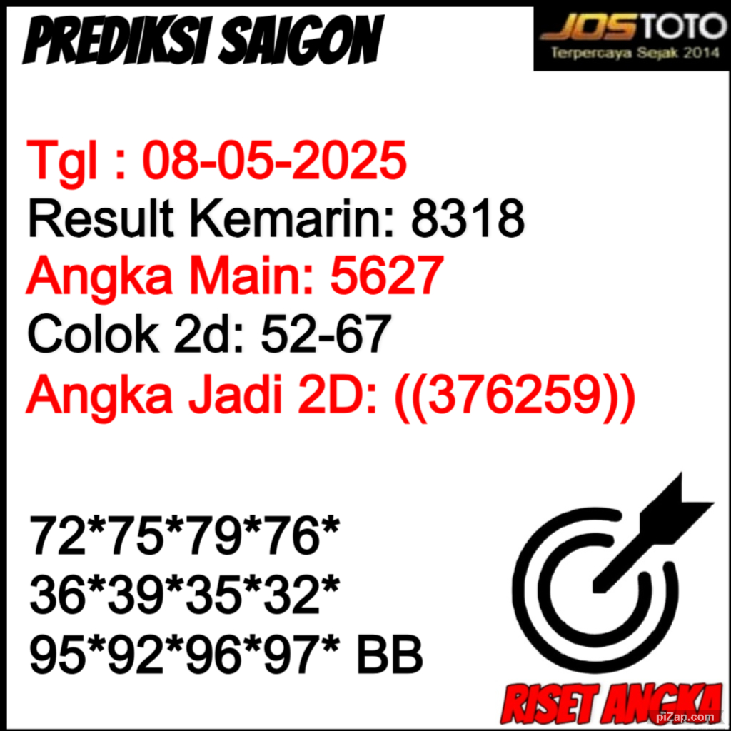PREDIKSI TOGEL SAIGON JOSTOTO