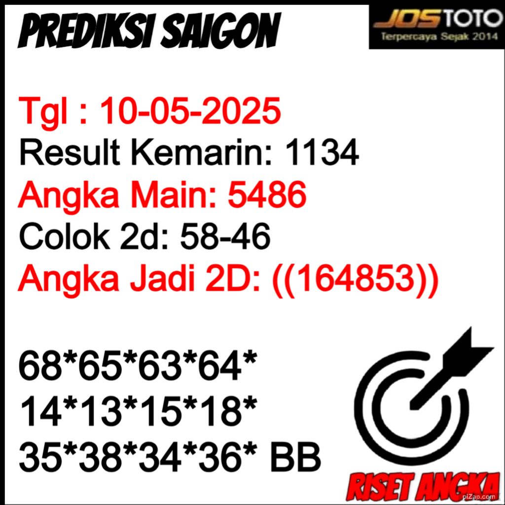 PREDIKSI TOGEL SAIGON JOSTOTO