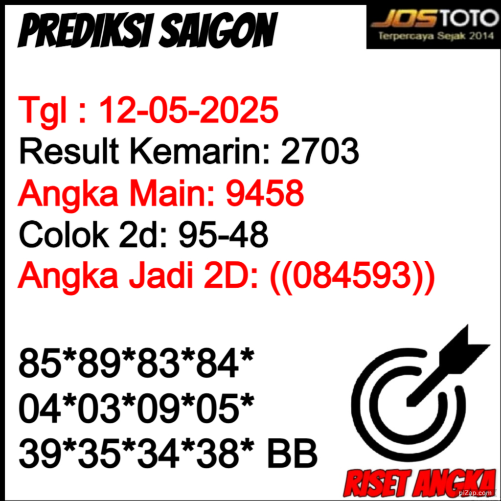 PREDIKSI TOGEL SAIGON JOSTOTO