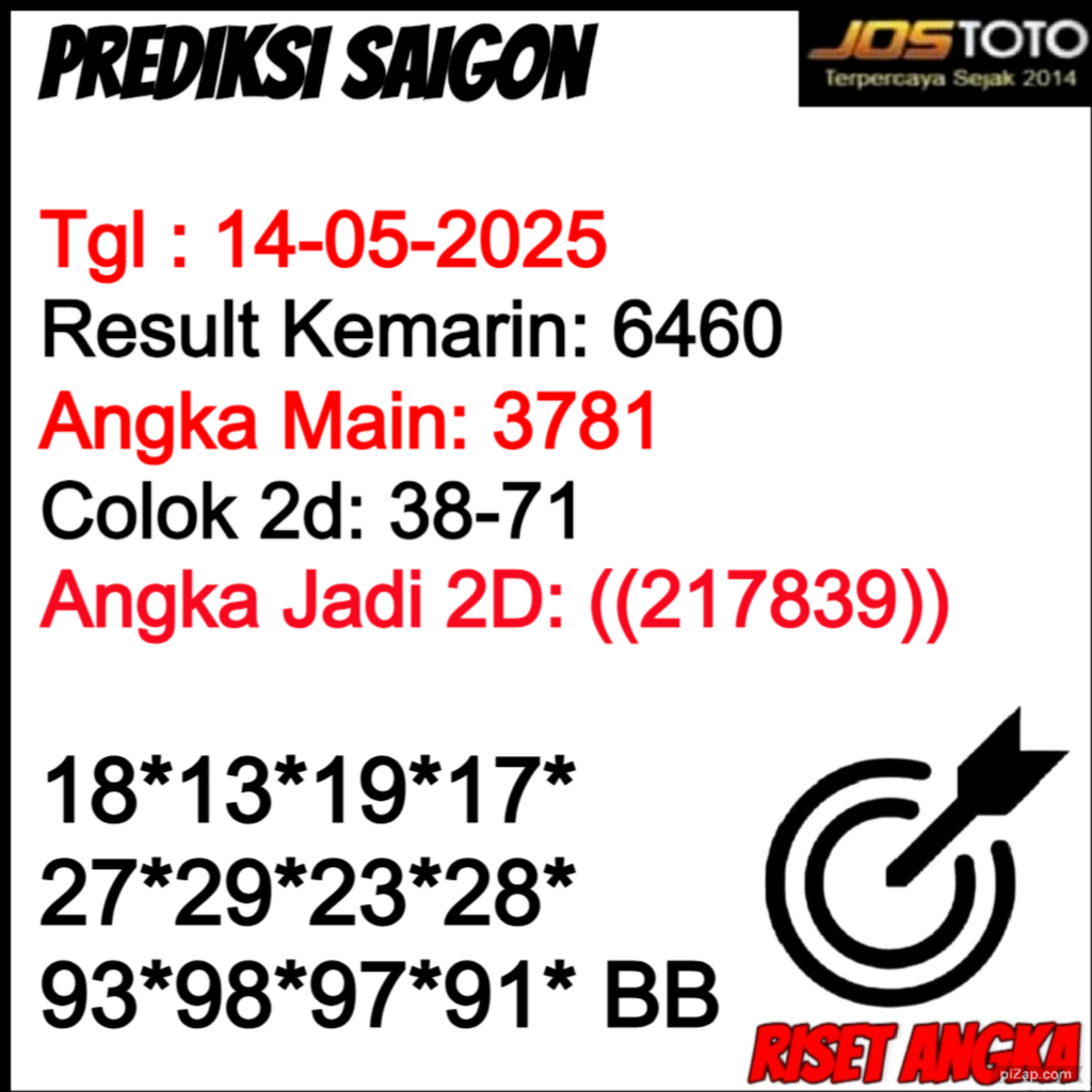 PREDIKSI TOGEL SAIGON JOSTOTO