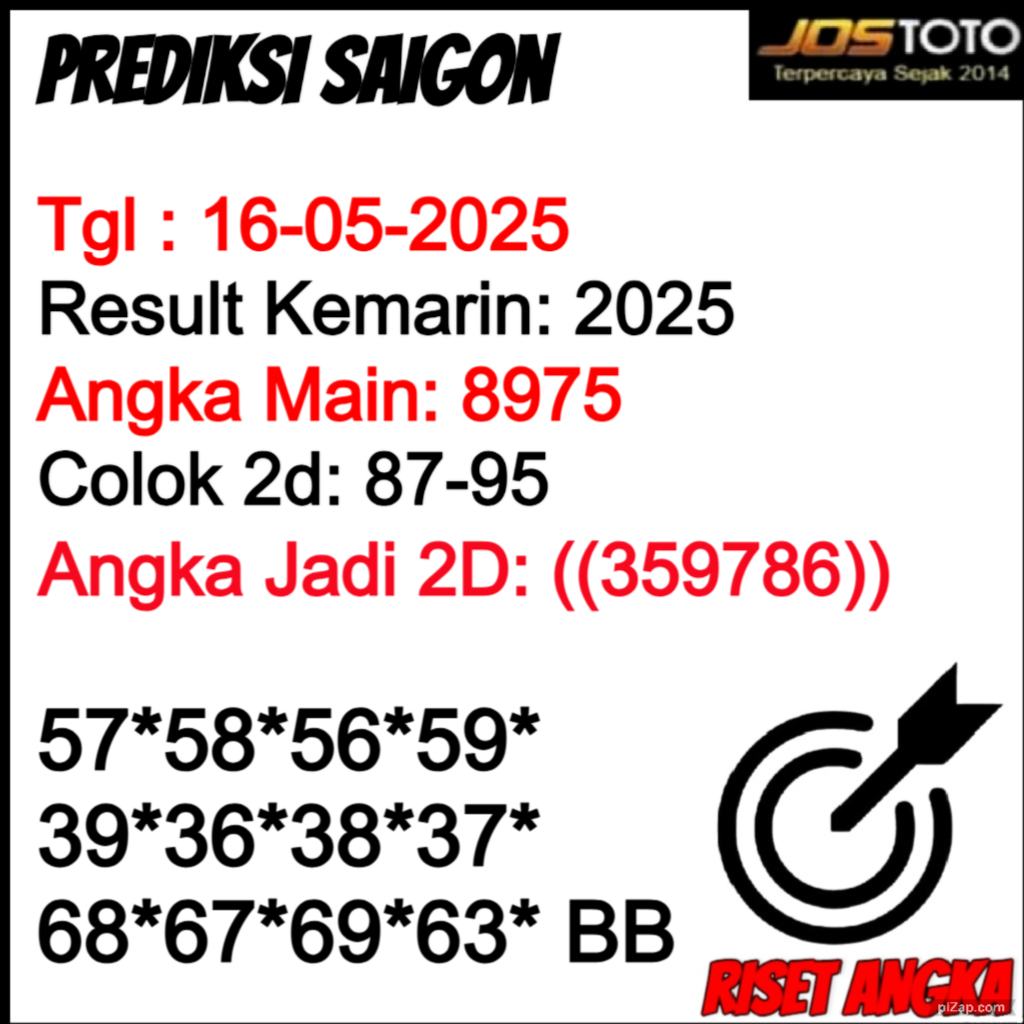 PREDIKSI TOGEL SAIGON JOSTOTO 