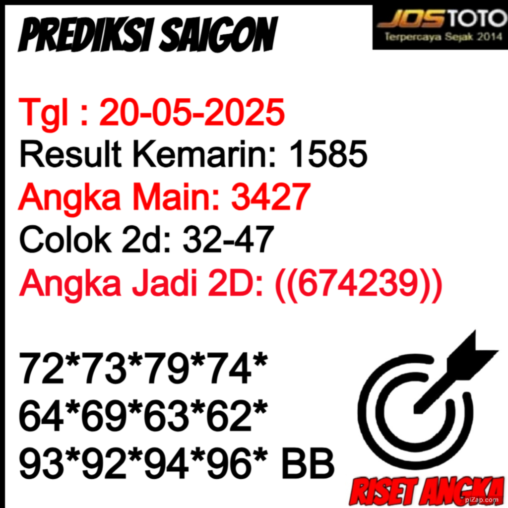 PREDIKSI TOGEL SAIGON JOSTOTO
