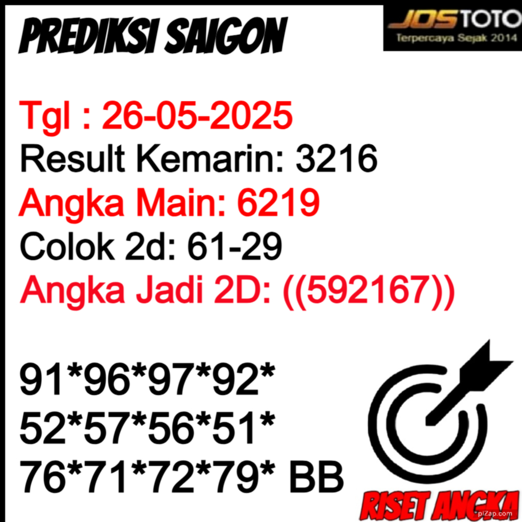 PREDIKSI TOGEL SAIGON JOSTOTO