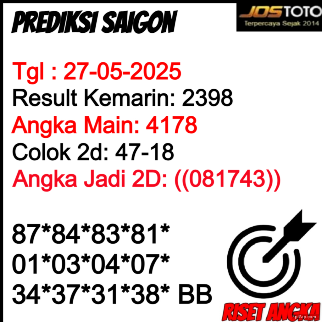 PREDIKSI TOGEL SAIGON JOSTOTO