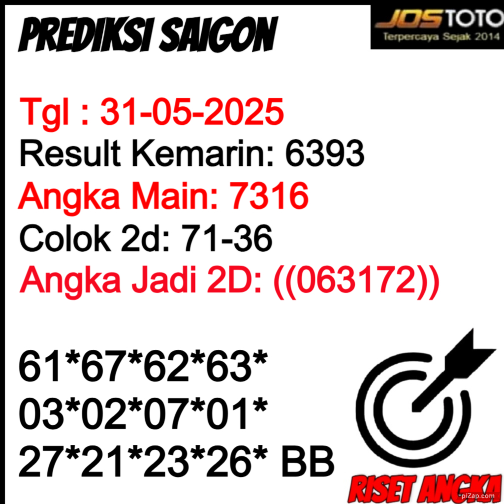 PREDIKSI TOGEL SAIGON JOSTOTO