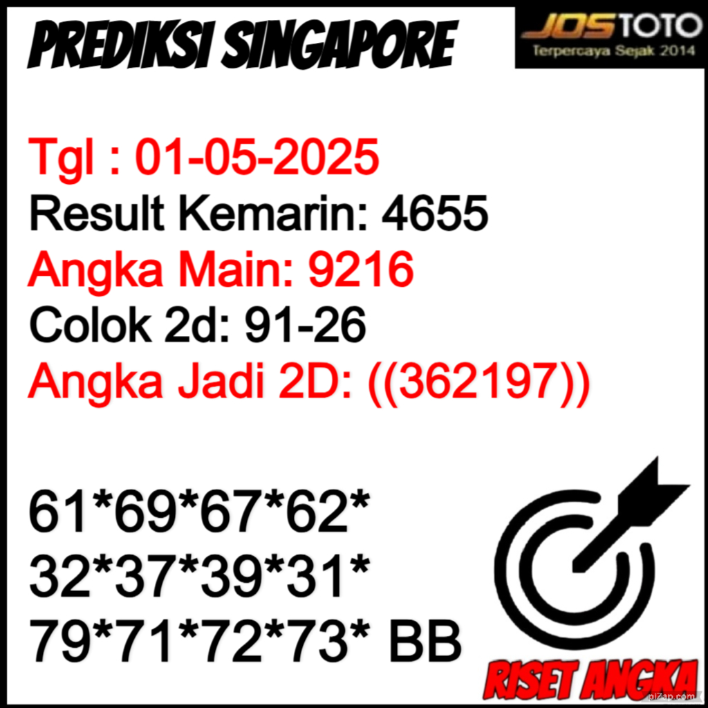 PREDIKSI TOGEL SGP JOSTOTO 