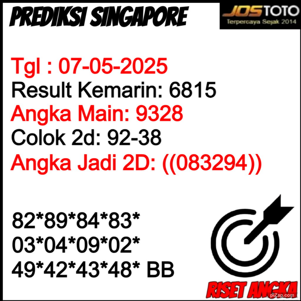 PREDIKSI TOGEL SGP JOSTOTO