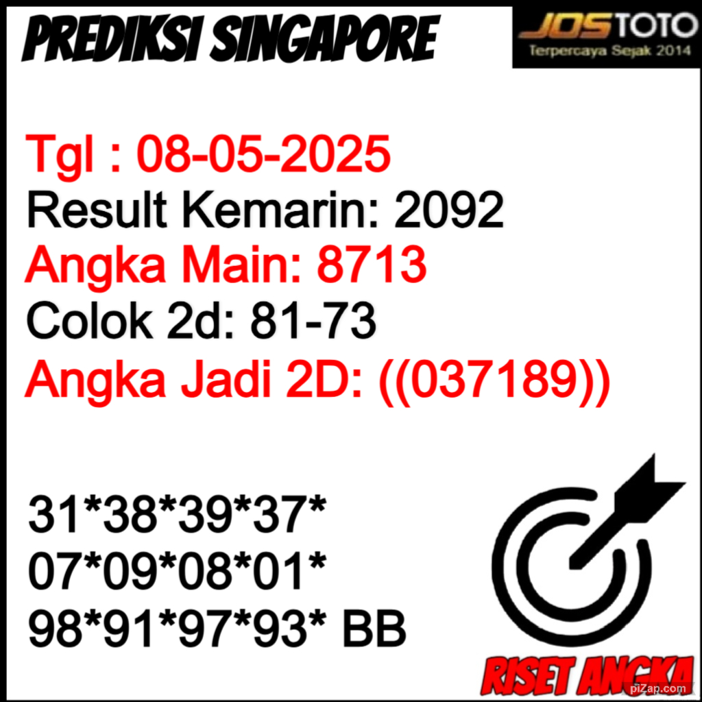 PREDIKSI TOGEL SGP JOSTOTO