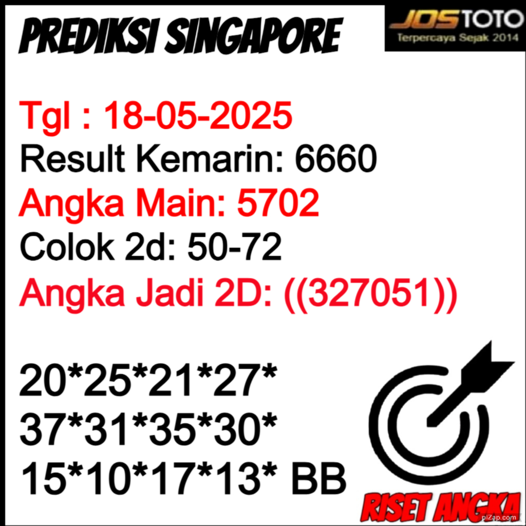 PREDIKSI TOGEL SGP JOSTOTO 