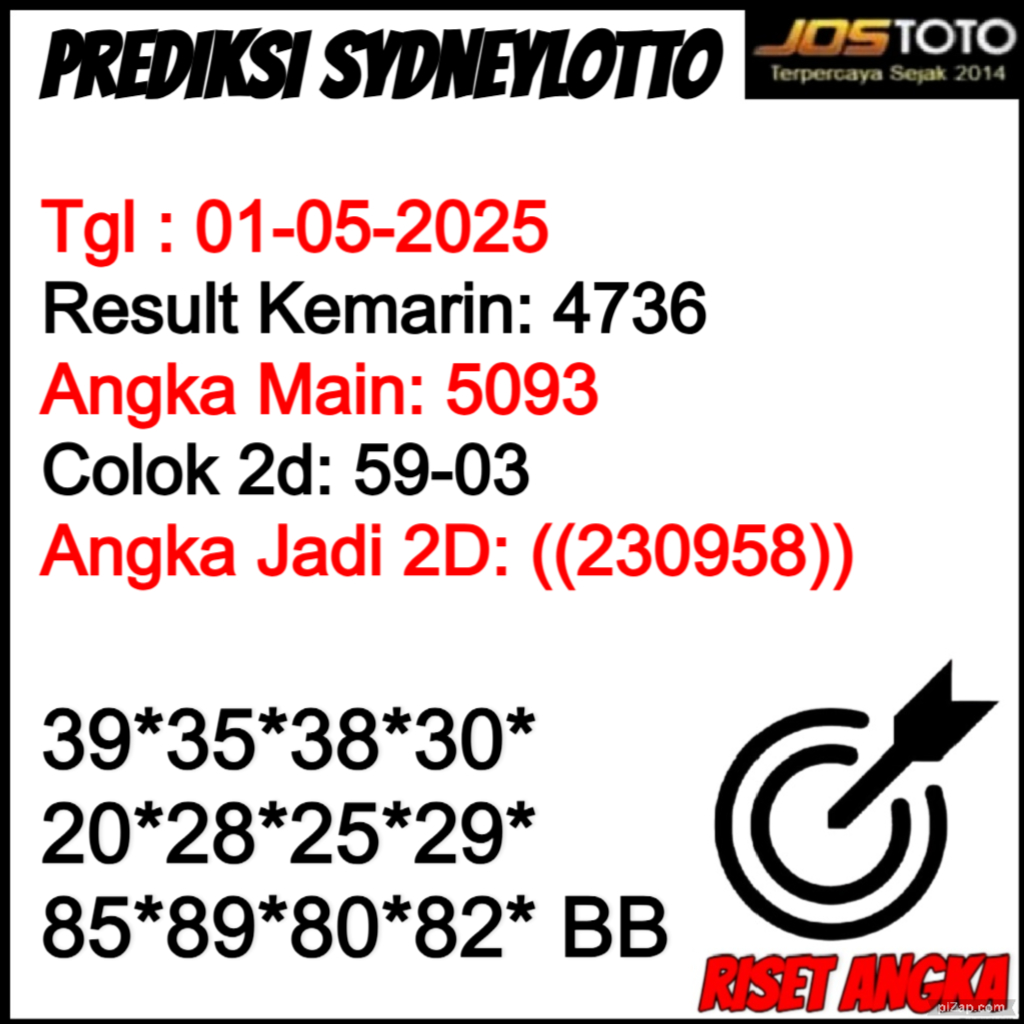 PREDIKSI TOGEL SDYLOTTO JOSTOTO