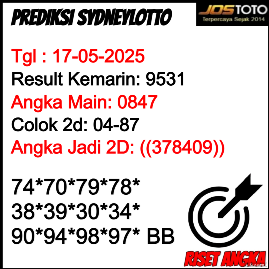 PREDIKSI TOGEL SDYLOTTO JOSTOTO