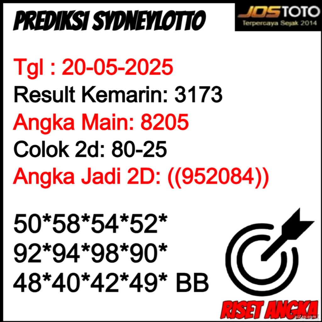 PREDIKSI TOGEL SDYLOTTO JOSTOTO