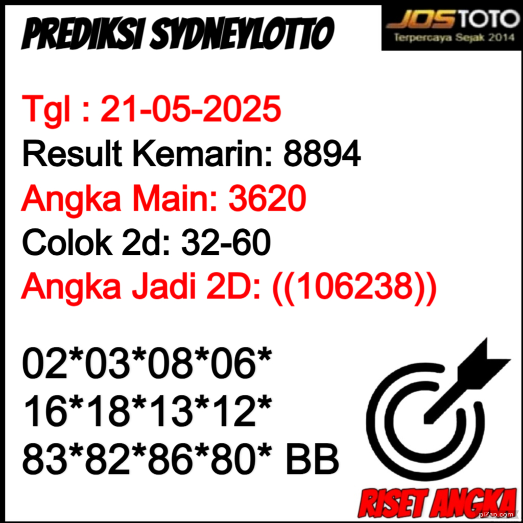 PREDIKSI TOGEL SDYLOTTO JOSTOTO