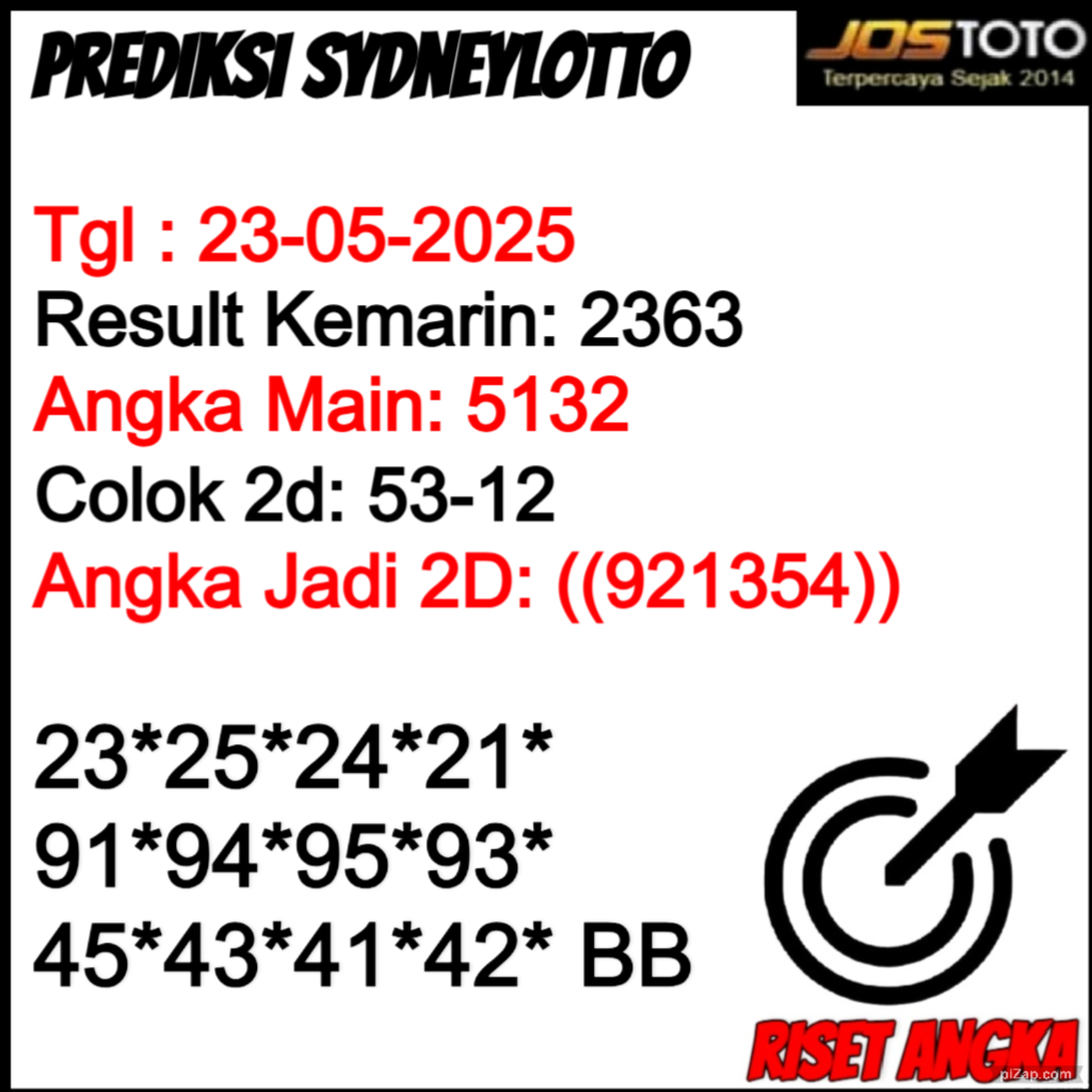 PREDIKSI TOGEL SDYLOTTO JOSTOTO