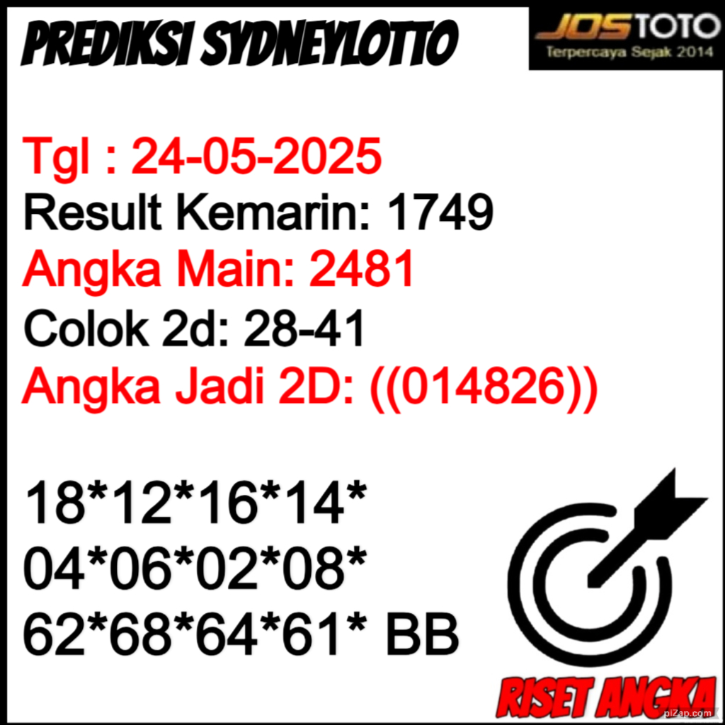 PREDIKSI TOGEL SDYLOTTO JOSTOTO