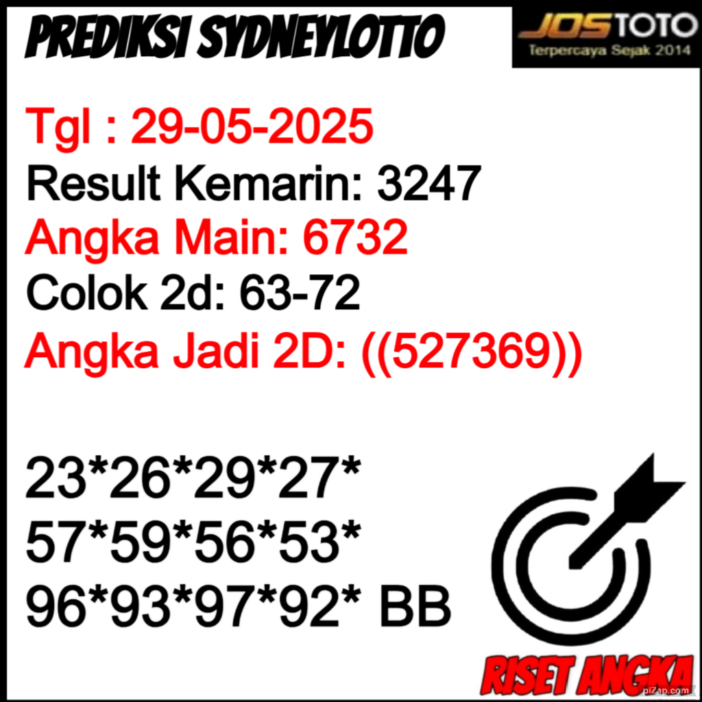 PREDIKSI TOGEL SDYLOTTO JOSTOTO