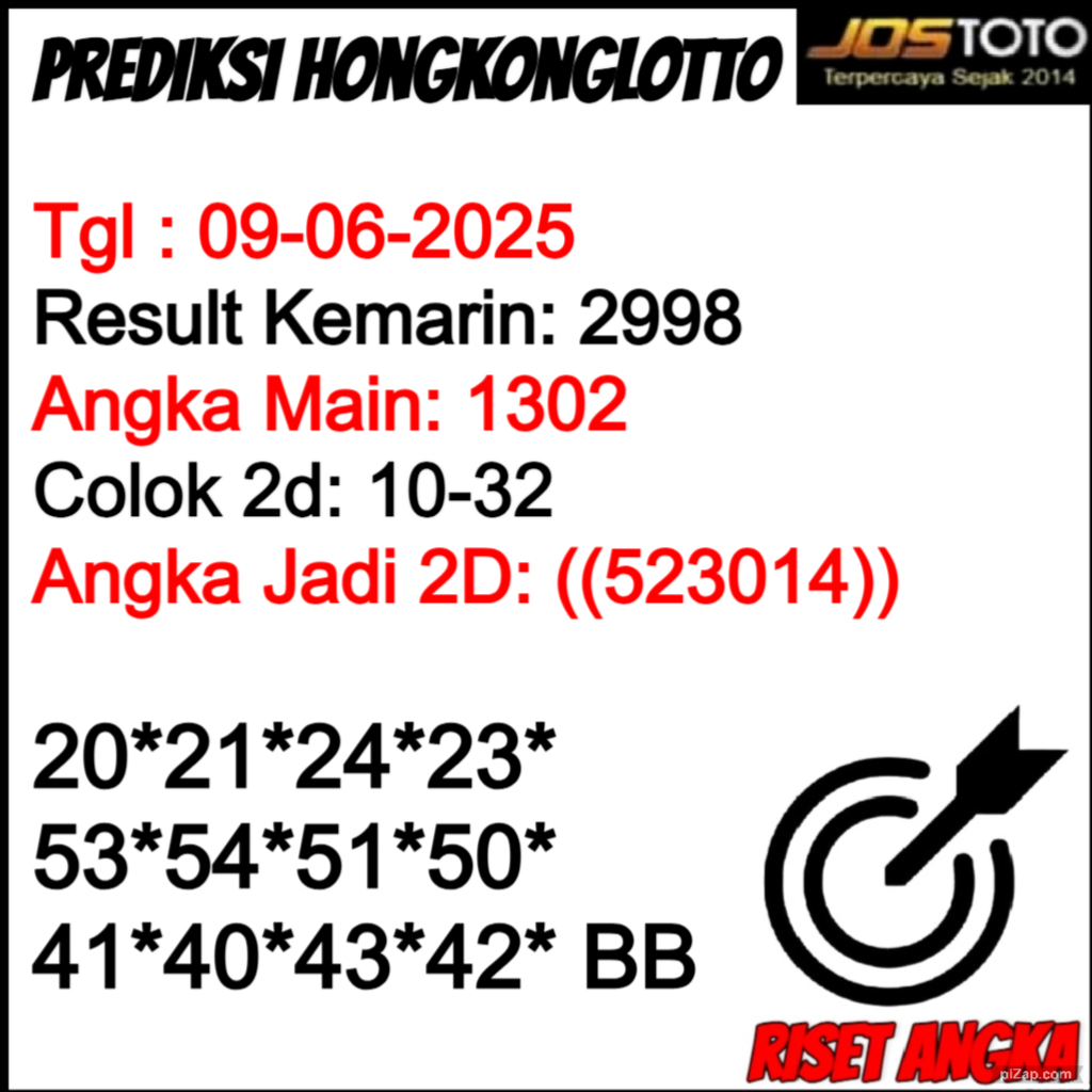 PREDIKSI TOGEL HKLOTTO JOSTOTO