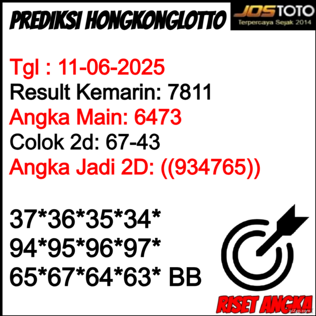 PREDIKSI TOGEL HKLOTTO JOSTOTO