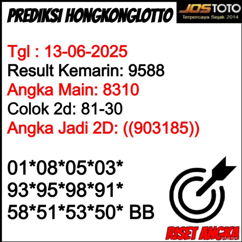 PREDIKSI TOGEL HKLOTTO JOSTOTO