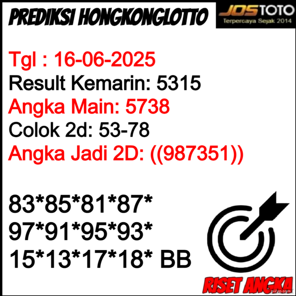 PREDIKSI TOGEL HKLOTTO JOSTOTO