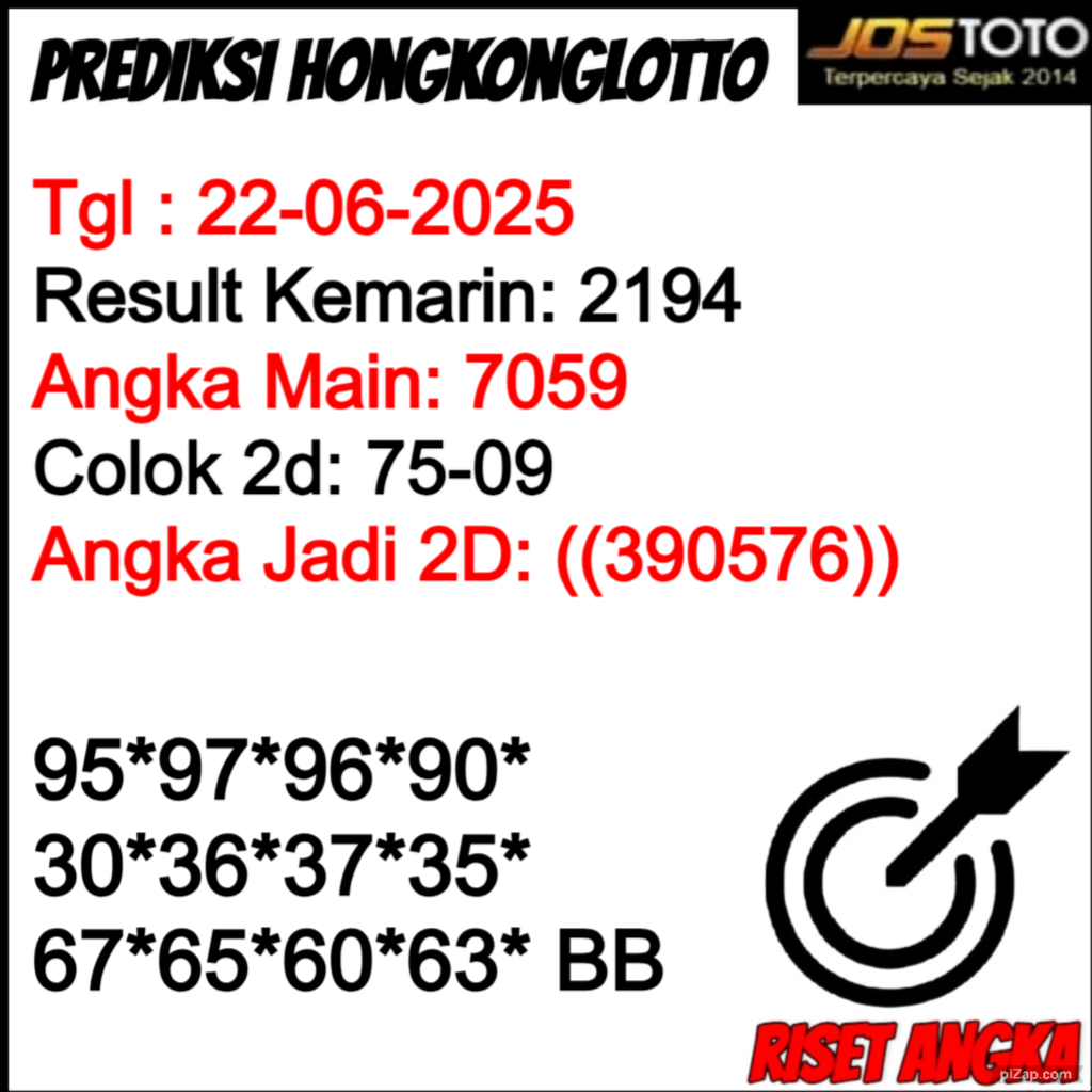 PREDIKSI TOGEL HKLOTTO JOSTOTO