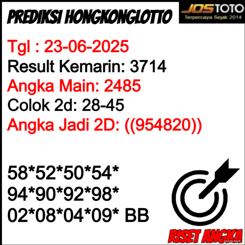 PREDIKSI TOGEL HKLOTTO JOSTOTO