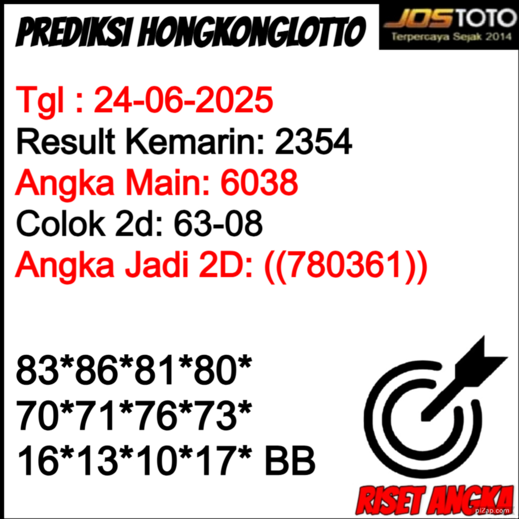 PREDIKSI TOGEL HKLOTTO JOSTOTO