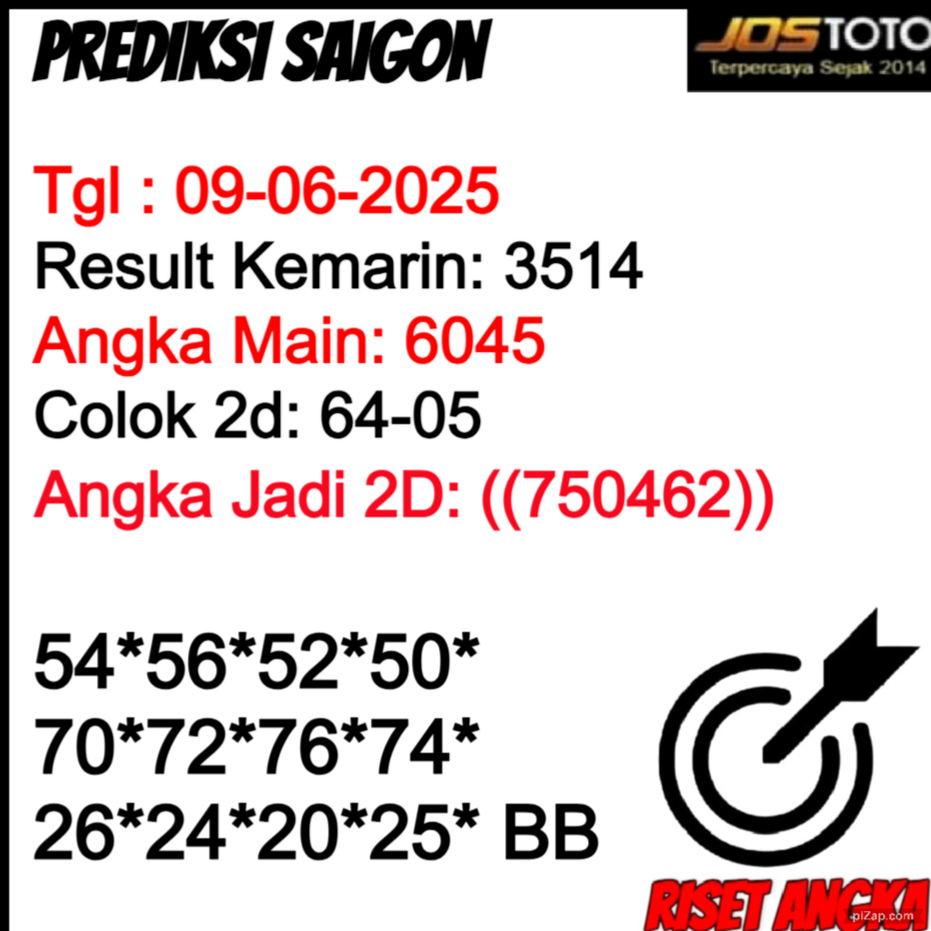 PREDIKSI TOGEL SAIGON JOSTOTO