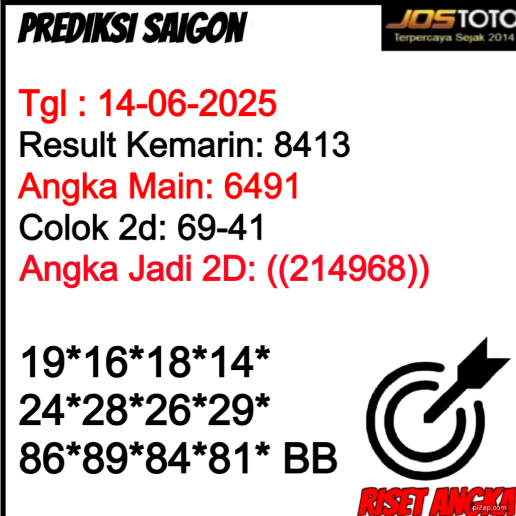 PREDIKSI TOGEL SAIGON JOSTOTO