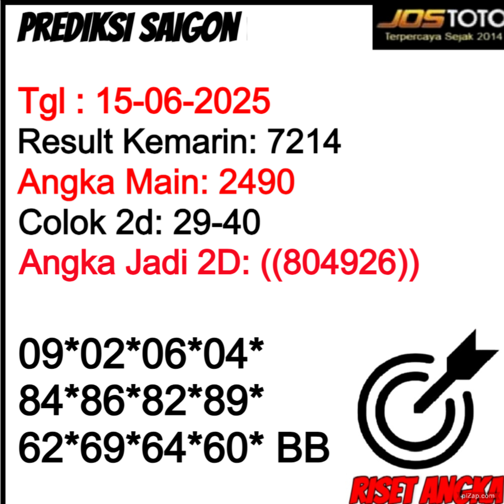 PREDIKSI TOGEL SAIGON JOSTOTO 