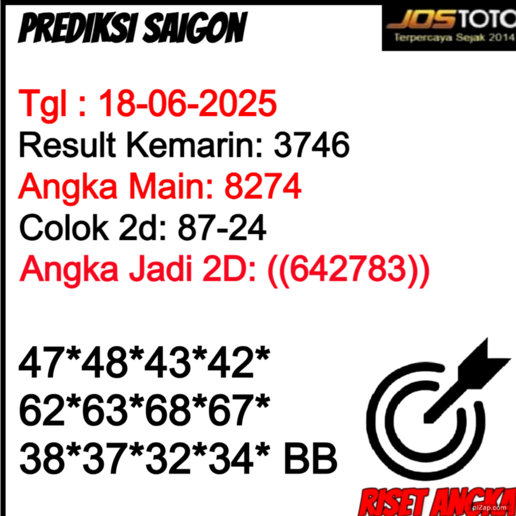 PREDIKSI TOGEL SAIGON JOSTOTO