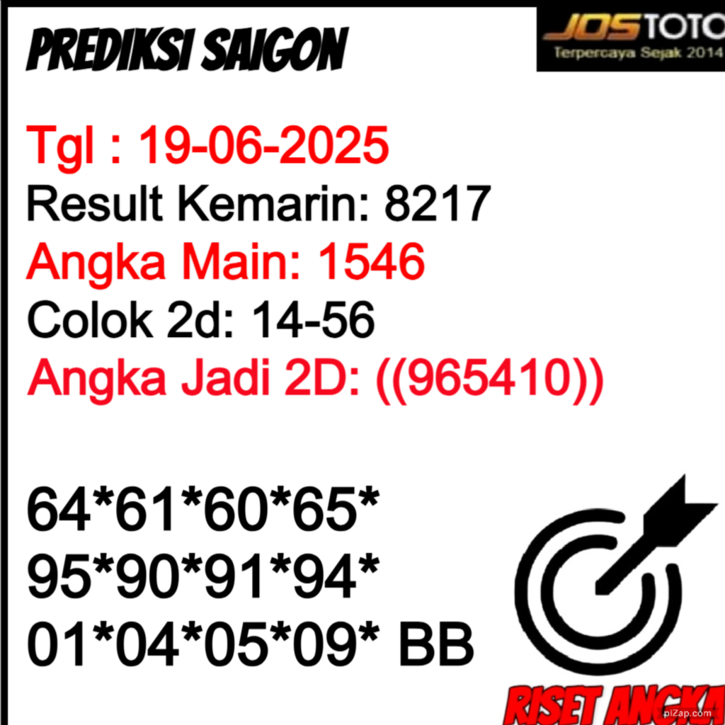 PREDIKSI TOGEL SAIGON JOSTOTO 
