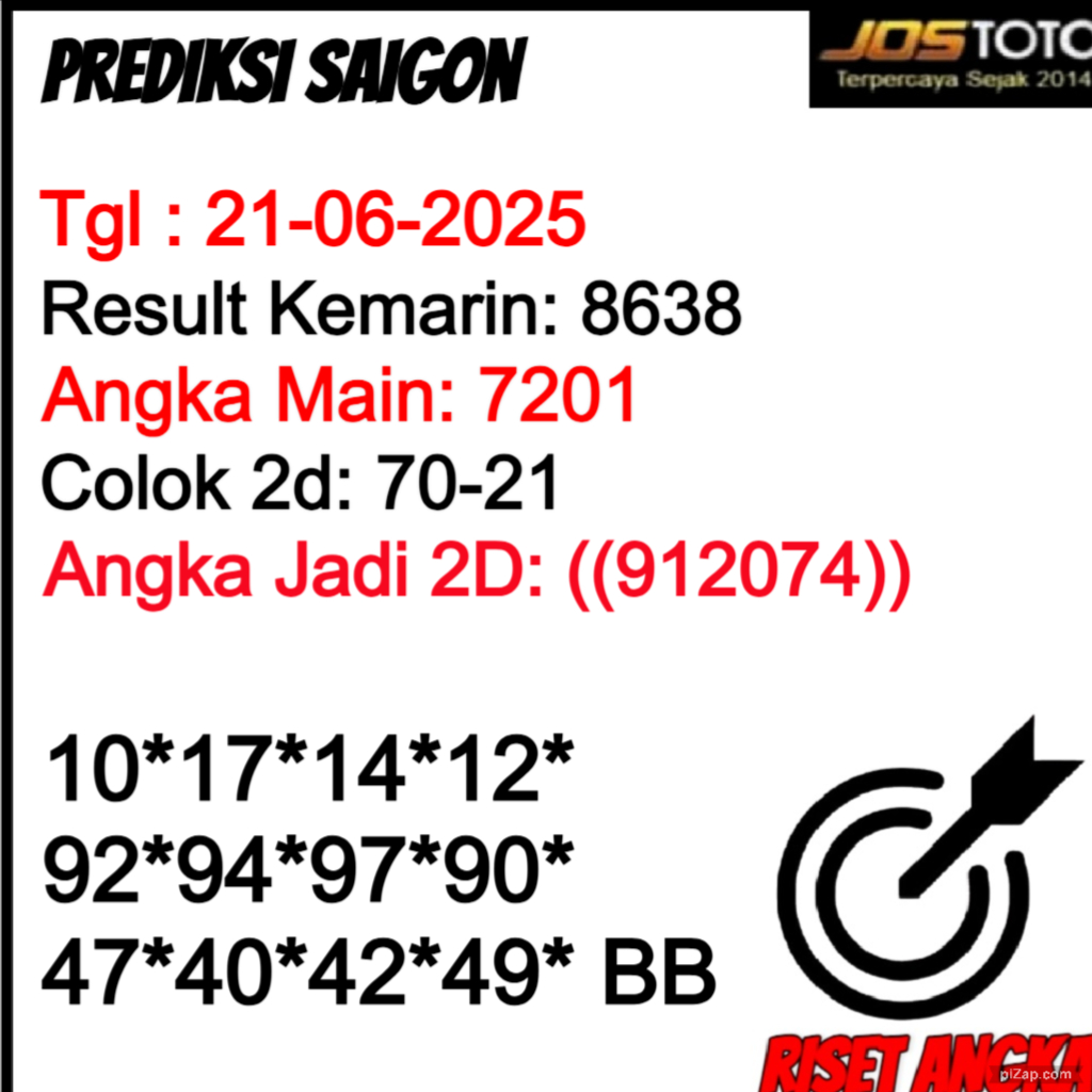 PREDIKSI TOGEL SAIGON JOSTOTO